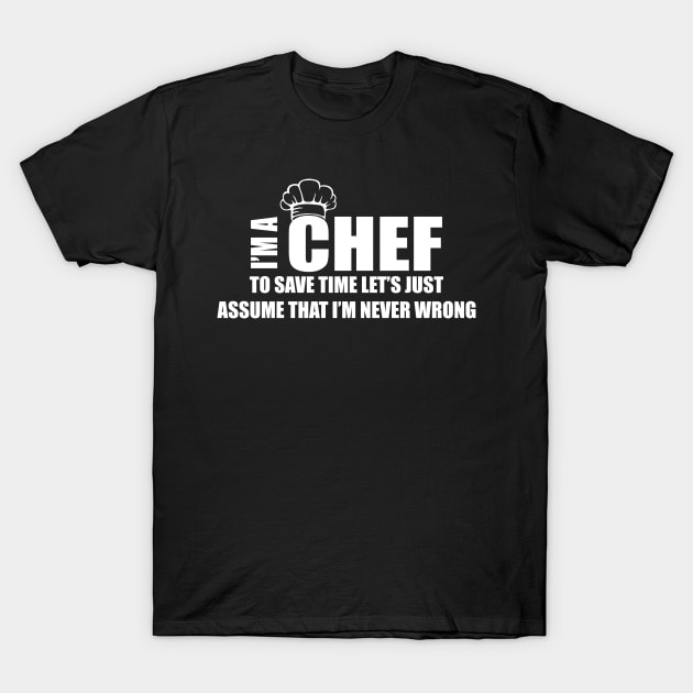 Funny Chef Cook T-Shirt by HeriBJ